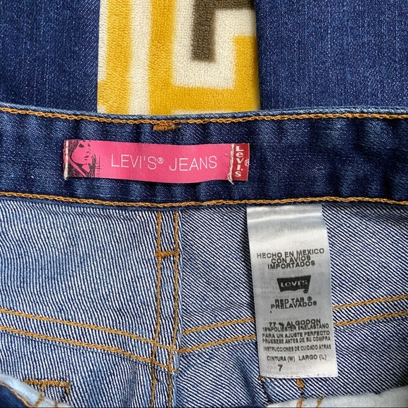 Levi’s Jeans Blue Juniors Womens 7 Large - Picture 3 of 7